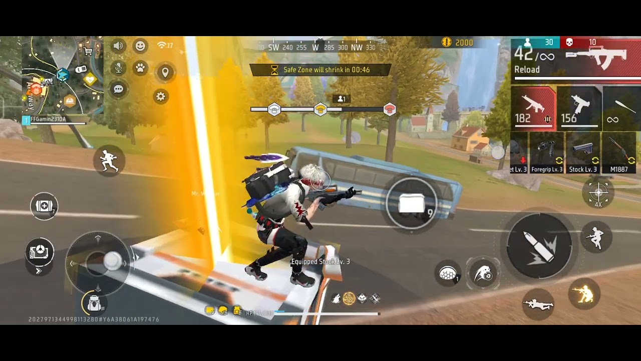 1 vs 4 BR match with 15 kills Free fire 