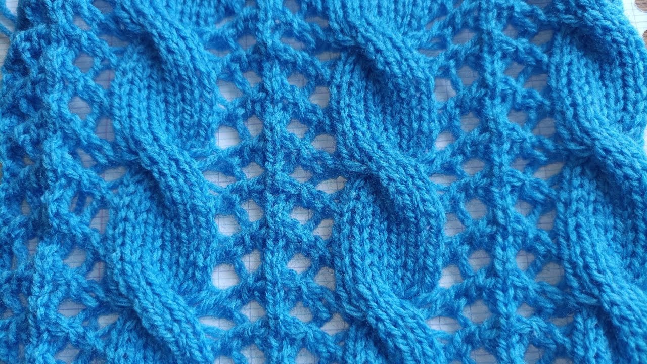 Point ajouré et torsade machine à tricoter LK 150 🧶 knitting machine.