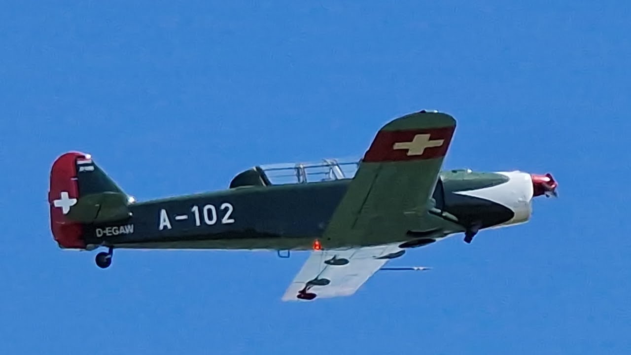 Pilatus P2 at Stearman and Friends Quax Bienenfarm Juli 2024