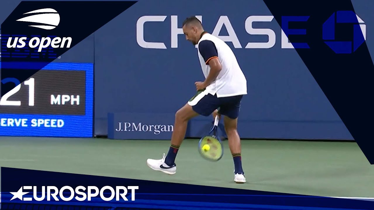 Top 3 najbardziej szalone UDERZENIA MIĘDZY NOGAMI na US Open 2021