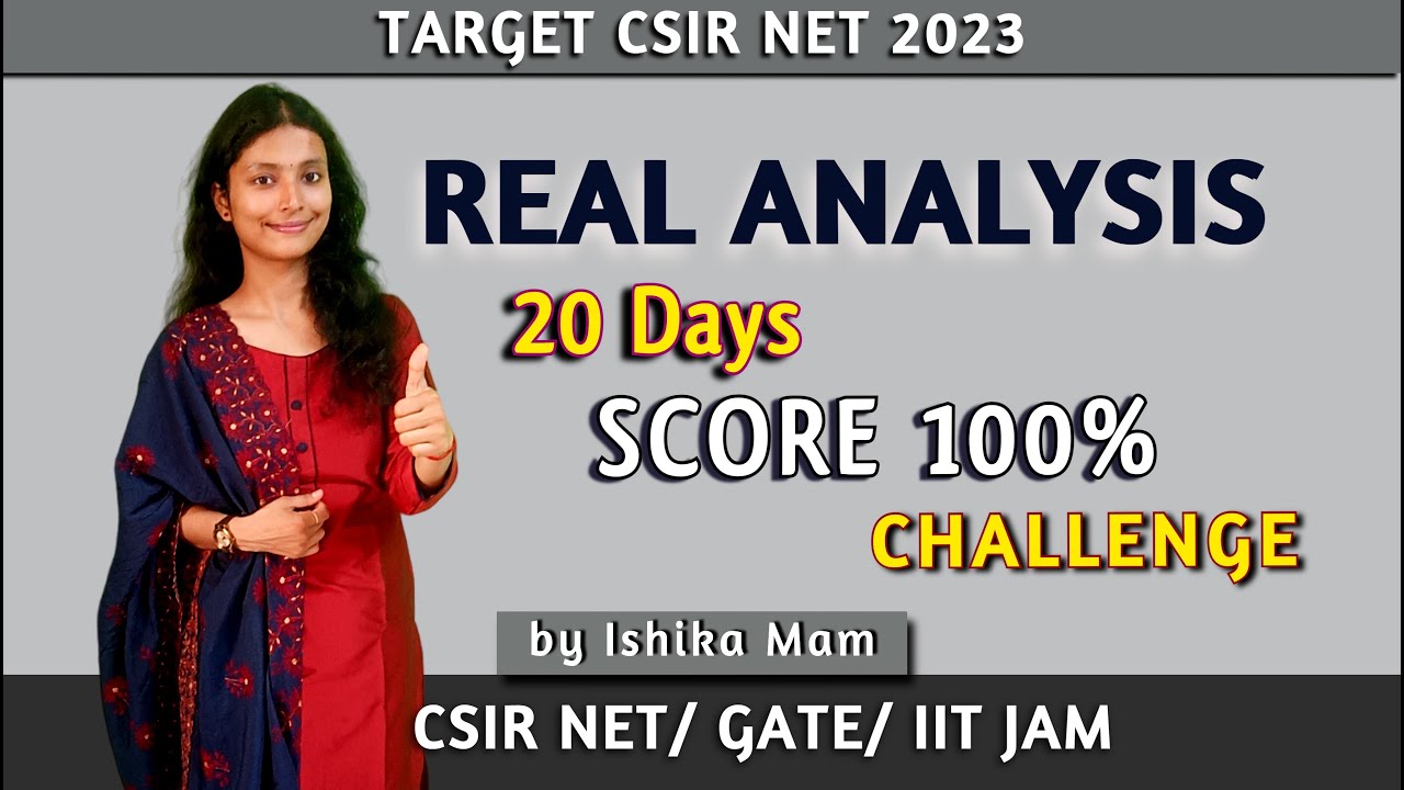 REAL ANALYSIS: One of the Best Online Course | Target CSIR NET 2023/ GATE/ IIT JAM |