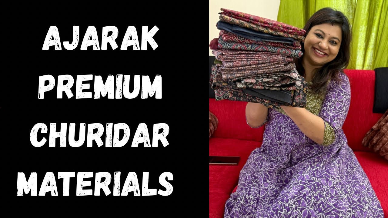 Ajarak premium Churidar materials 😍