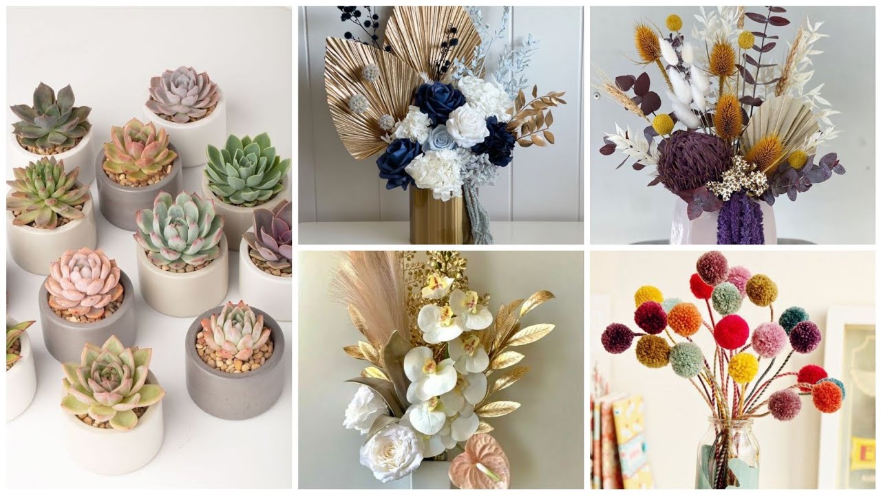 أفكار ✨لصنع ورود💐لزينة البيت اصنعيها بنفسك بأقل تكلفة#diy #deco #craft #ideas #flowers