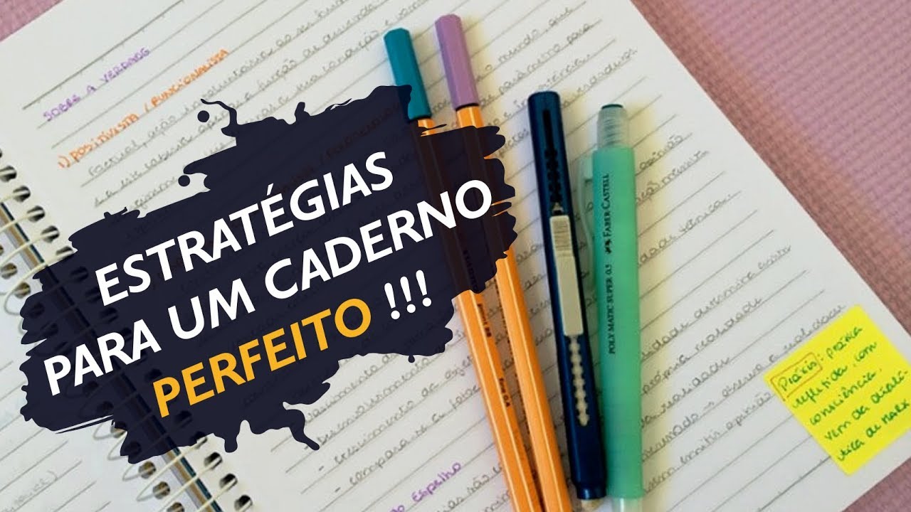 COMO ORGANIZAR O CADERNO DE ESTUDOS NA PRÁTICA