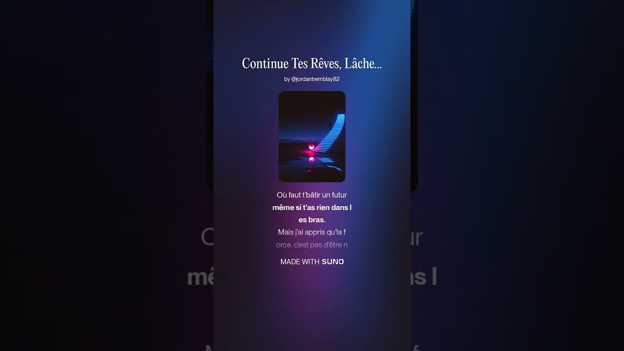 Continue Tes Rêves, Lâche Pas