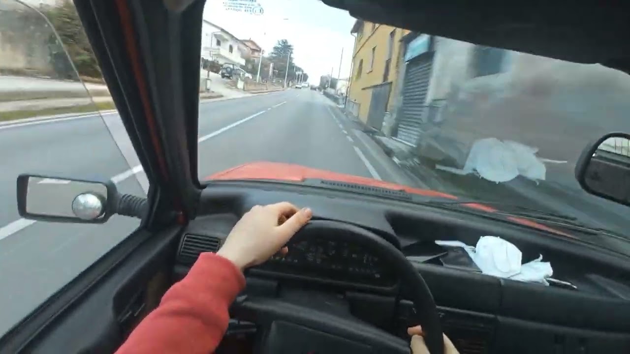 FIAT UNO TURBO DIESEL POV DRIVE in the city