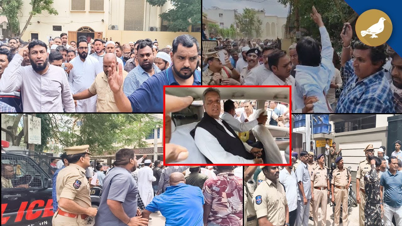Hyderabad: Tension at Mallepally over Masjid e Ibrahim, Heavy Police force deployed