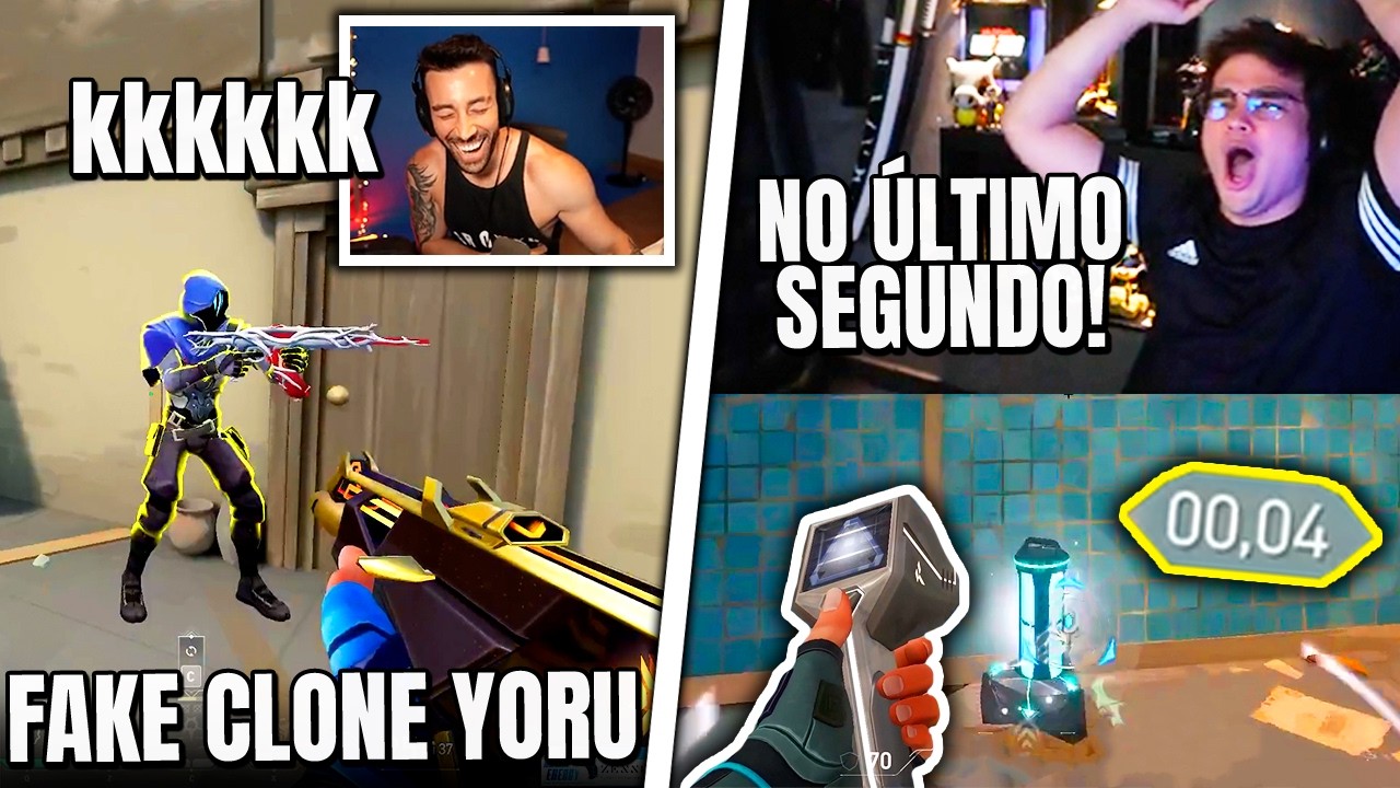 XAROLA GANHOU NO ÚLTIMO SEGUNDO! TCK ENGANOU O INIMIGO COM FAKE CLONE DO YORU - VALORANT CLIPS