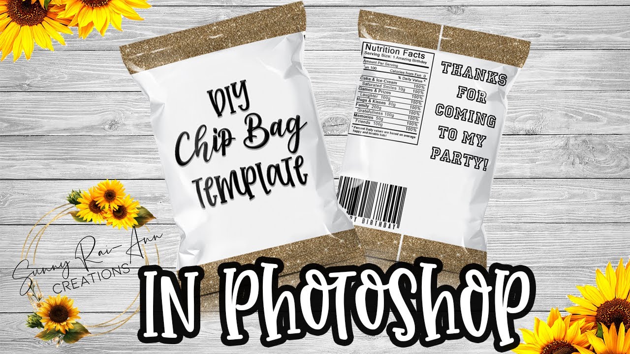Шаблон пакета для чипсов своими руками в PHOTOSHOP | ЛЕГКО