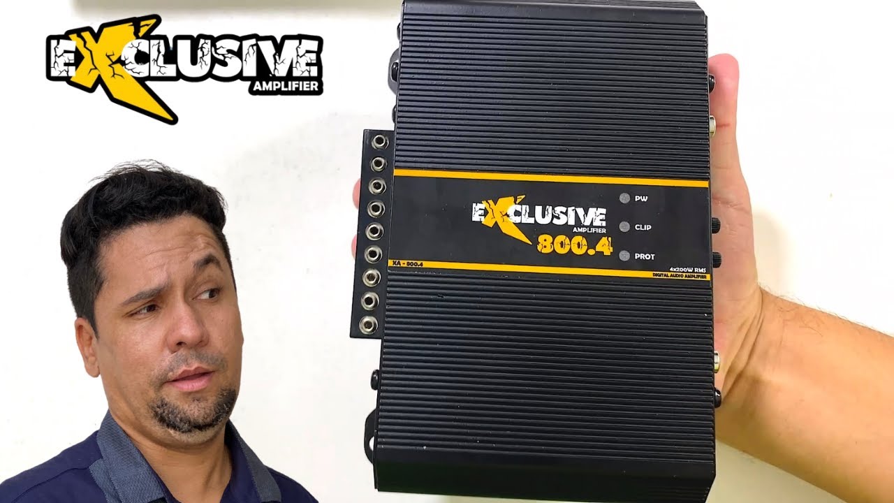 Novidade Modulo Amplificador Exclusive 800w 4 Canais 2 Ohms Estereo