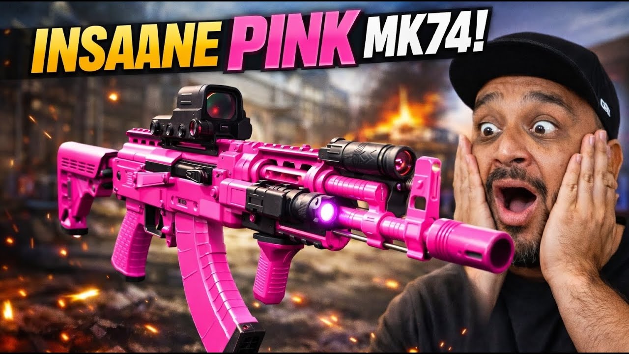 NEON PINK MK74 is BROKEN in Warzone! 😱 (Best Loadout + Gameplay)