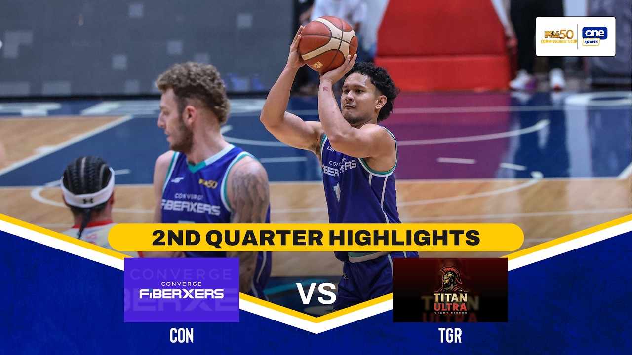 CONVERGE vs TITAN ULTRA | 2ND QUARTER HIGHLIGHTS | PBA SEASON 50 COMMISSIONER&rsquo;S CUP