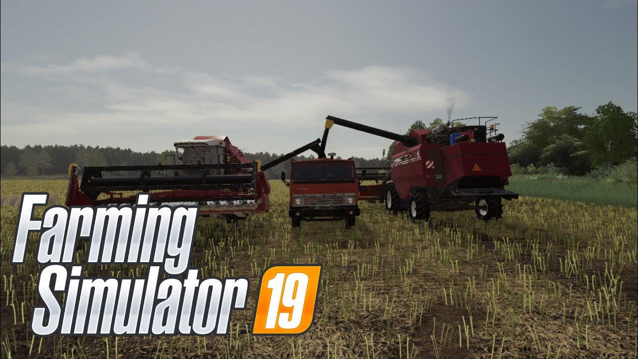 Farming simulator 19-совхоз рассвет-#9-уборочная