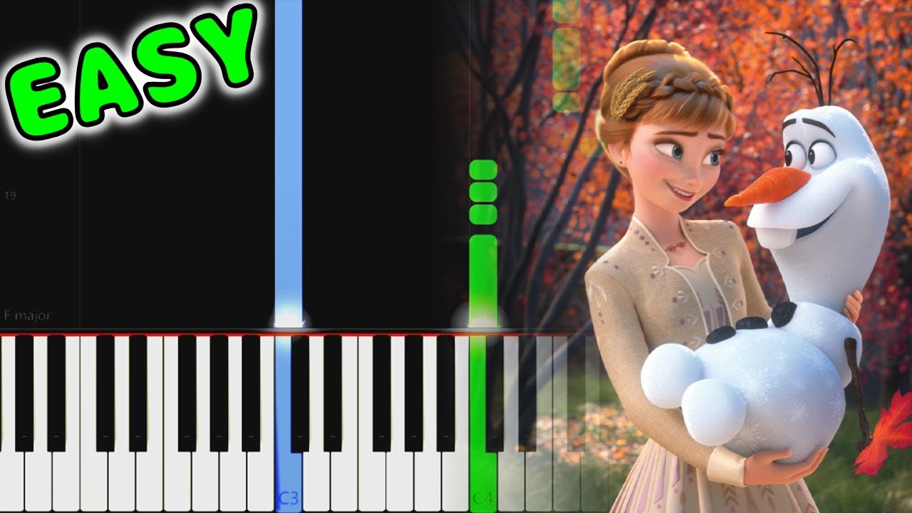 Frozen 2 - Some Things Never Change - EASY Piano Tutorial [animelovemen]