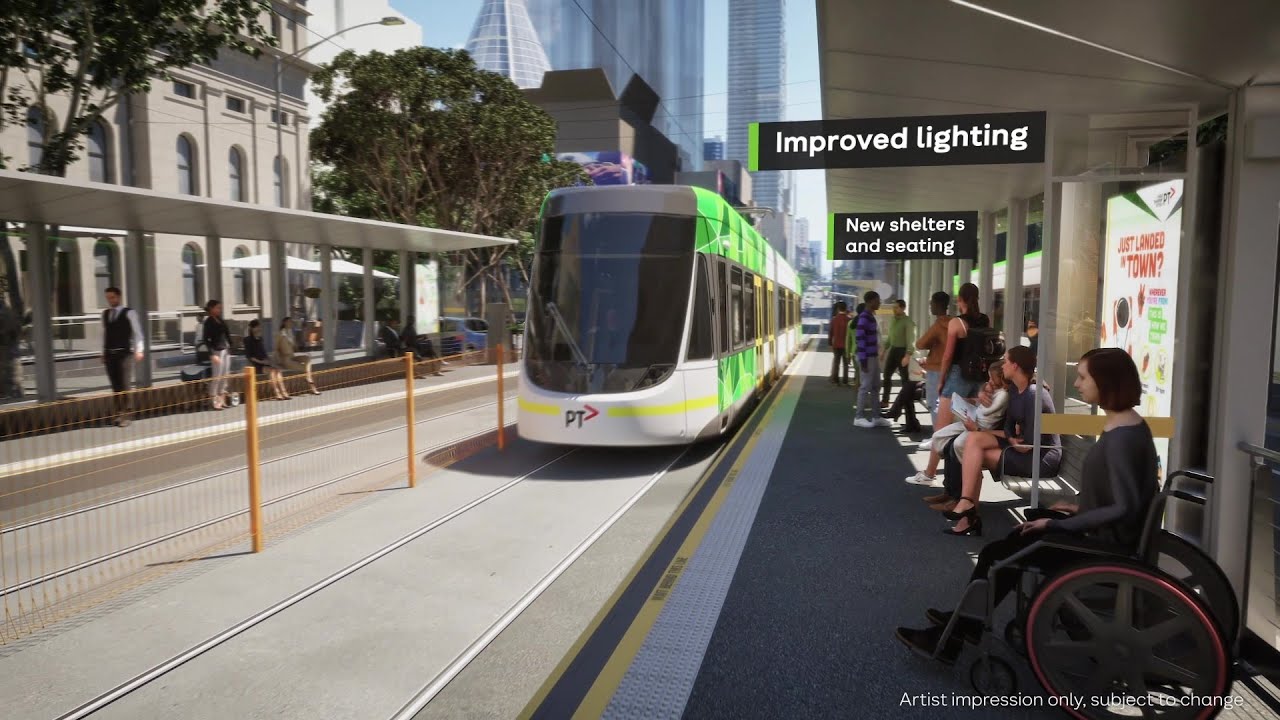 La Trobe Street Tram Stop Upgrades