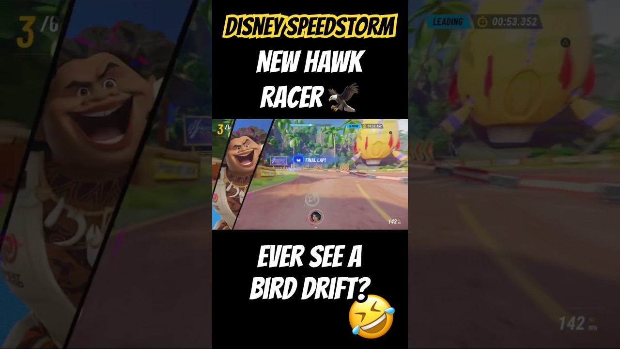 The one bug I don&rsquo;t mind getting 😂 🦅 #disneyspeedstorm #gaming #disney #maui #moana #mikermass