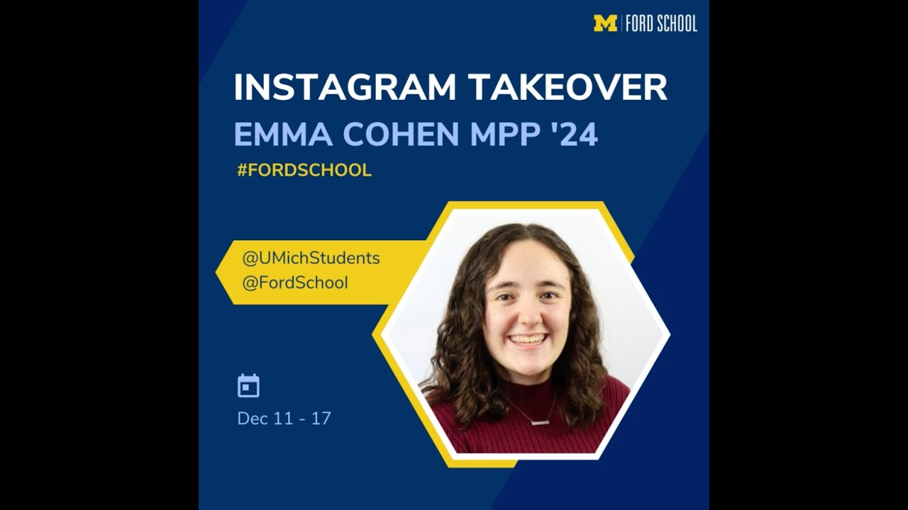 Finals week as an MPP at the Ford School of Public Policy! 🎓