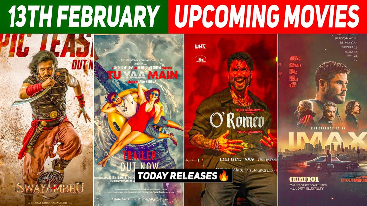 Top 07 Upcoming Movies Releasing This 13th February 2026 In Hindi ||Upcoming Bollywood & South Films