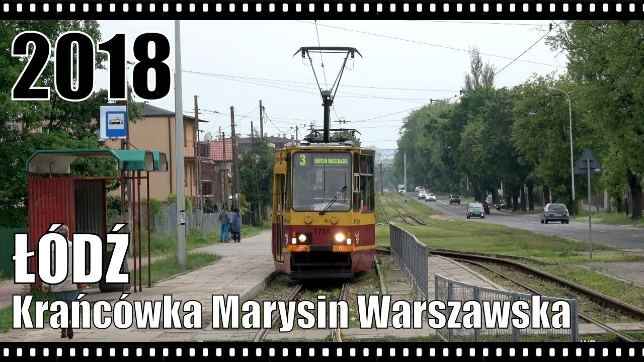 Łódź. Krańcówka tramwajowa Marysin Warszawska; 18.05.2018 r.