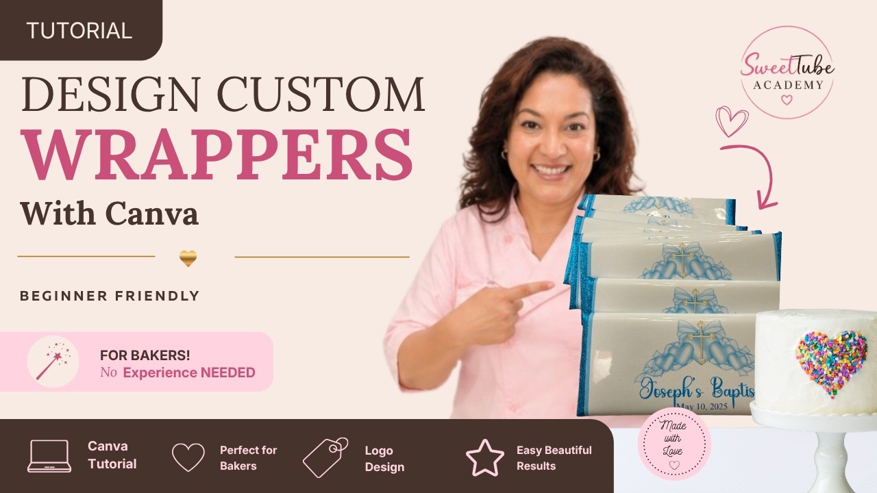 DIY Candy Bar Wrappers in Canva | Sweet & Simple Tutorial for Bakers + Party Favors!