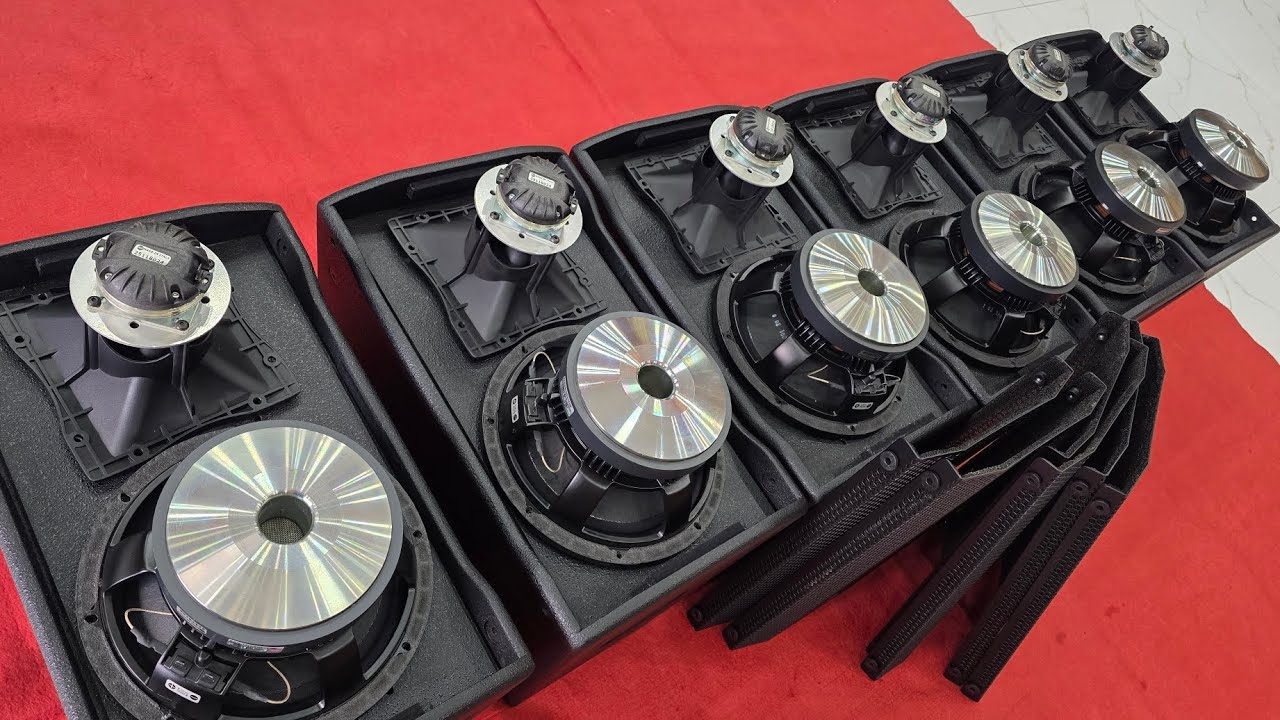 Mở nội thất và téc chất âm loa bãi RCF C MAx 4110  hàng nhập nguyên chiếc từ ý ai mx đt 0374823386