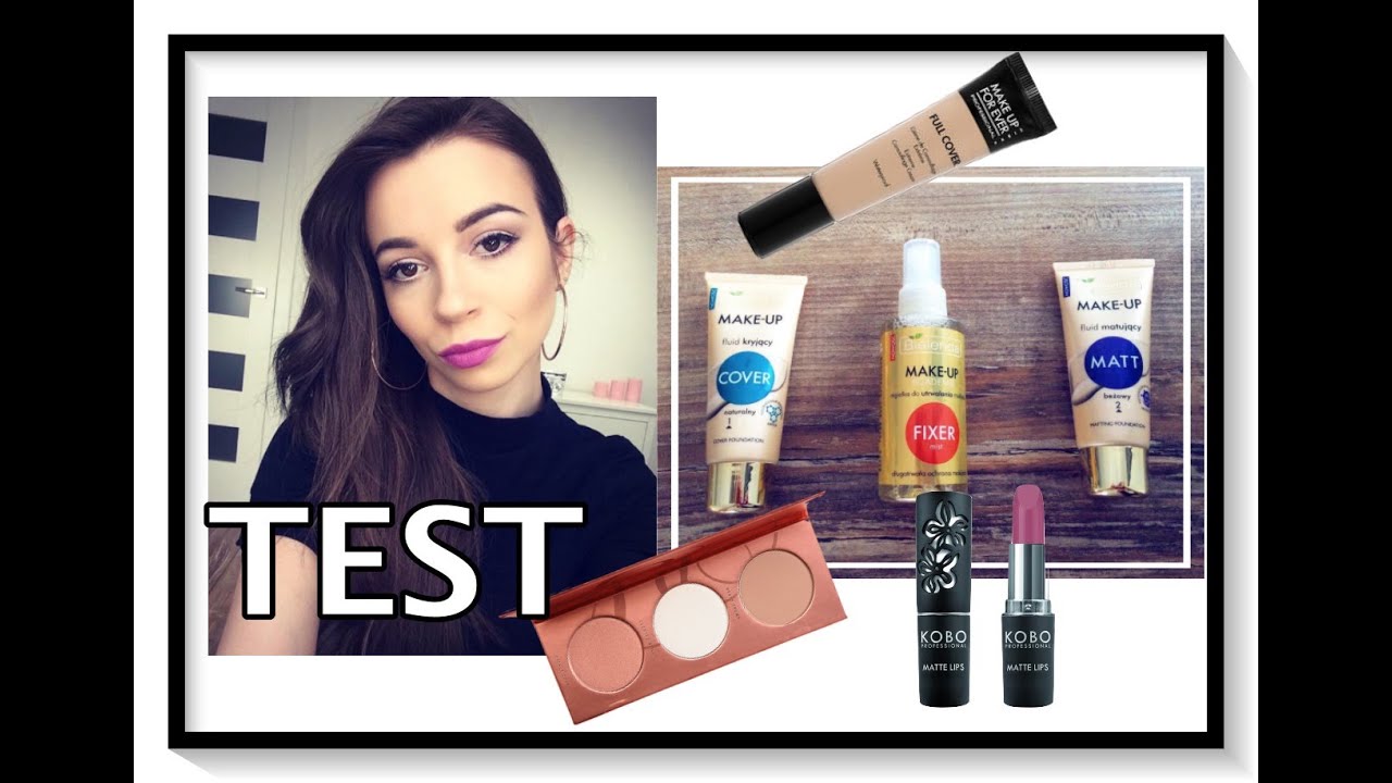 TEST NA ŻYWO - podkłady i mgiełka BIELENDA, , MAKE UP FOR EVER,  KOBO
