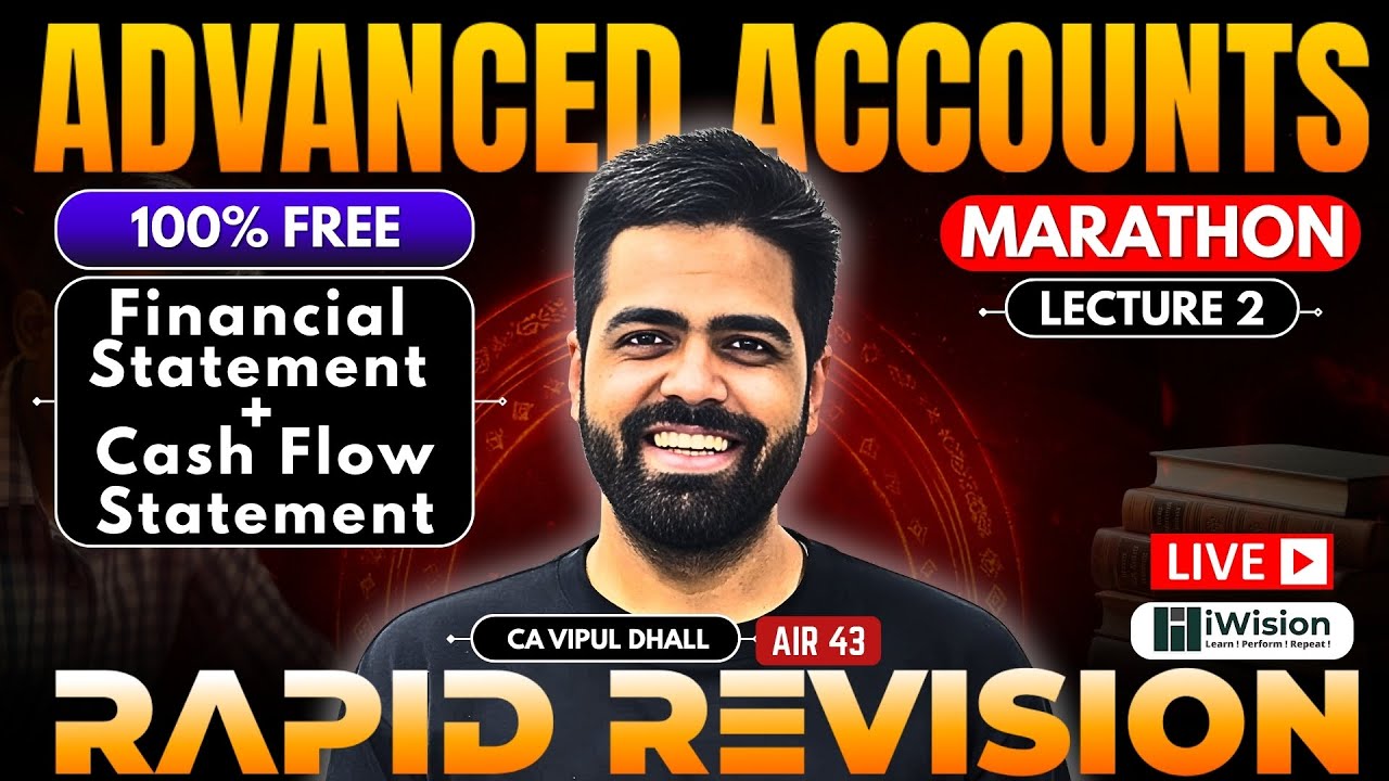 Rapid Revision - Financial Statements & Cash Flow Statement - CA Intermediate Advanced Accounting