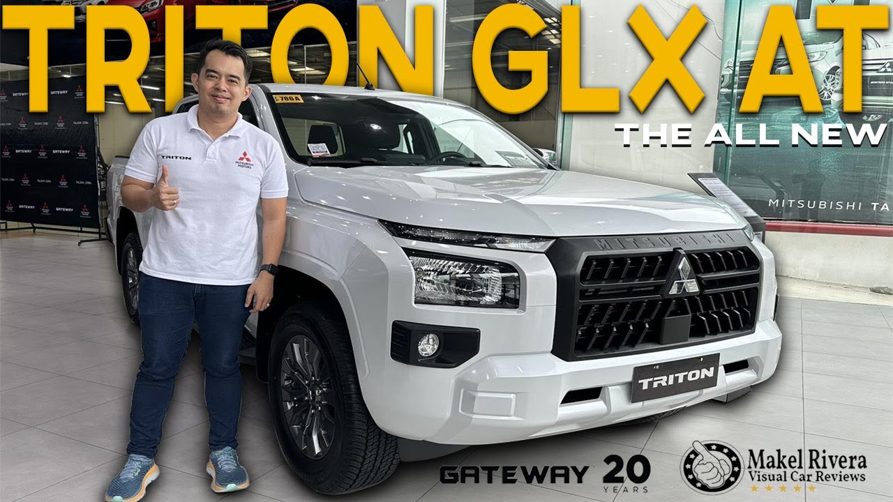 Mitsubishi Triton GLX AT 2024 (белый бриллиант) — визуальные и звуковые обзоры автомобилей
