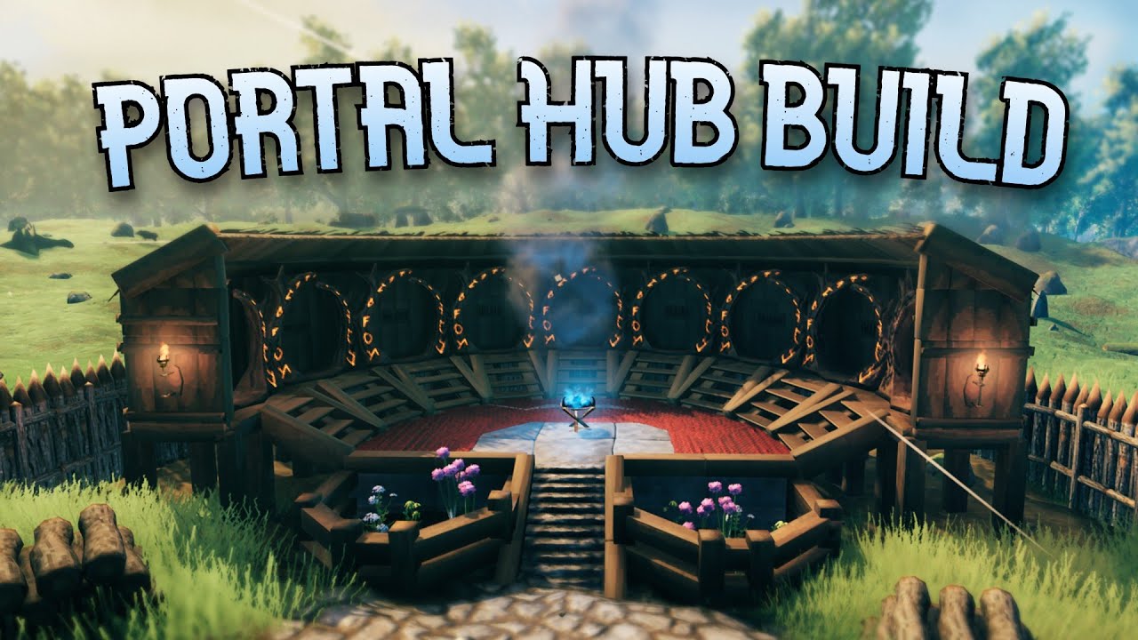 Building a BEAUTIFUL Portal Hub - Valheim [EP15]