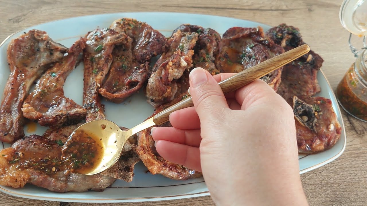 🌶️Cordero en CECOFRY GRILL 10000 / SALSA CHIMICHURRI DE Arguiñano EN MAMBO #mambo #cecofry