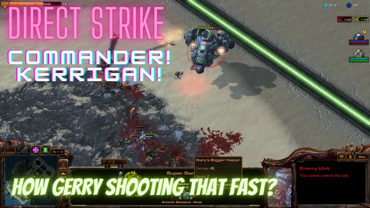 Starcraft 2 Direct Strike Commander Kerrigan: How Gerry Shooting That Fast?