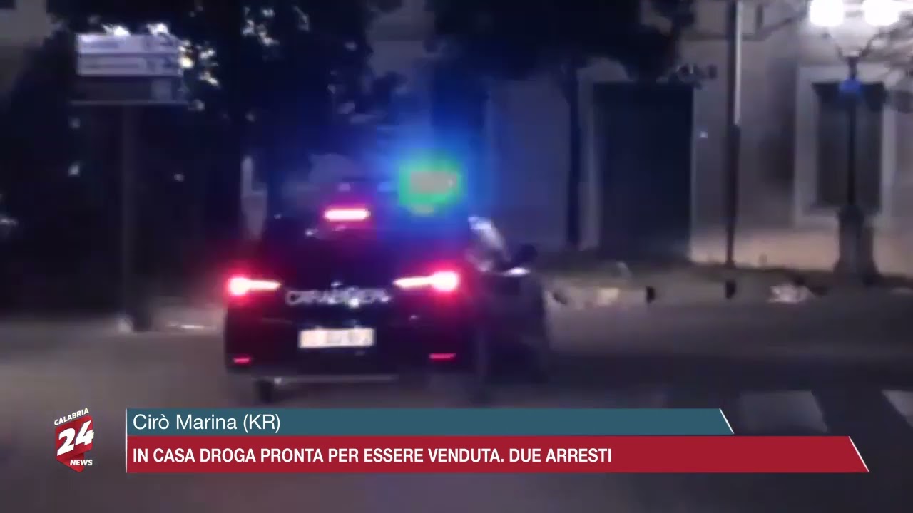 Cirò Marina (KR): In casa droga pronta per essere venduta. Due arresti