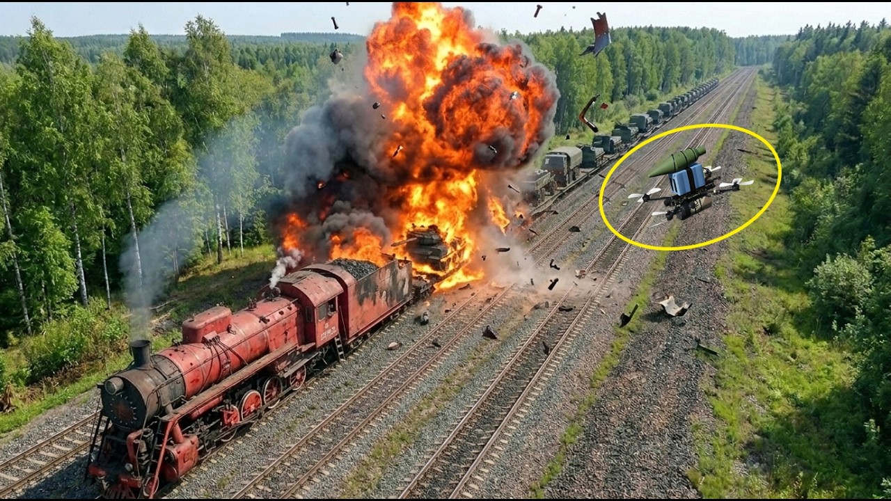Ukrainian Drones STRIKE Russia&rsquo;s Military Supply Train To Crimea &mdash; Then THIS Happened...