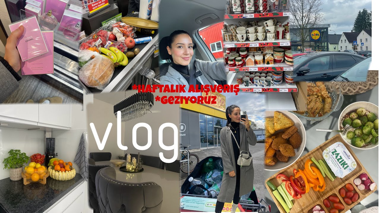Almanya'da haftalık alışveriş, marketleri dolaşıyoruz, indirimli bir hafta, benimle bir g&uuml;n, action