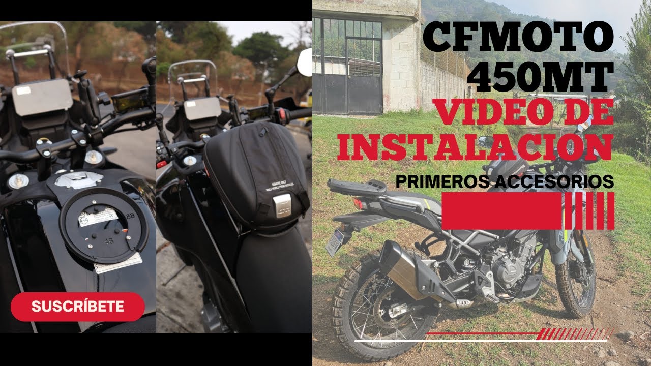 Instalación Base para bolsa de tanque GIVI CFMOTO 450MT