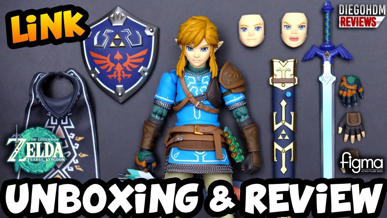 Figma LINK - Zelda Tears of the Kingdom Nintendo Switch Unboxing e Review