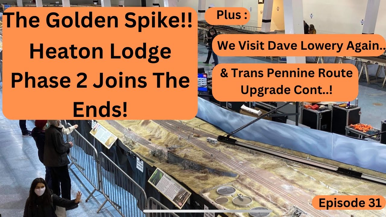 Самая большая модель железной дороги в Великобритании — Heaton Lodge, фаза 2! Золотой костыль! На...