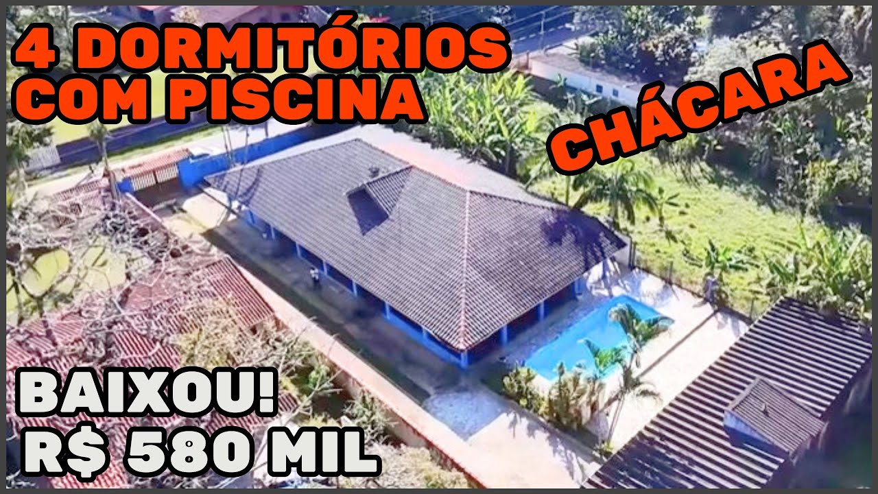 REF 582 | BAIXOU PARA R$ 580 MIL COM 1.600 METROS PISCINA E 4 DORMITÓRIOS EM ANA DIAS ITARIRI SP