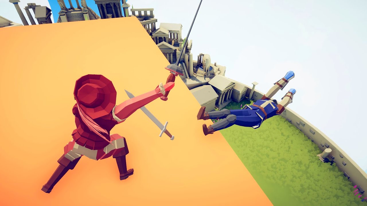 FENCER + TEACHER vs 2x UNITS - Totally Accurate Battle Simulator TABS