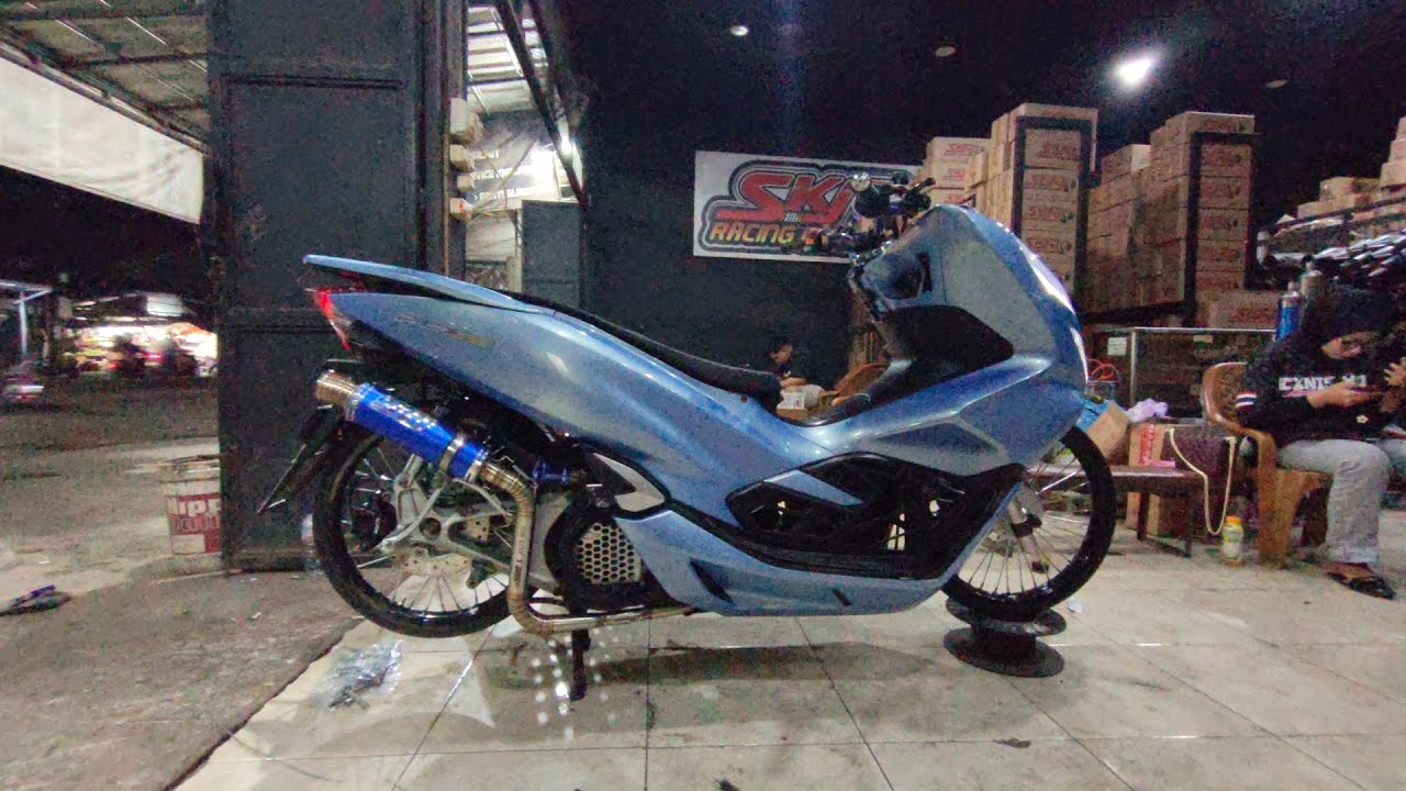 CEK SOUND NEW MODEL SR-2 DARI SKR RACING EXHAUST BUAT PCX 150