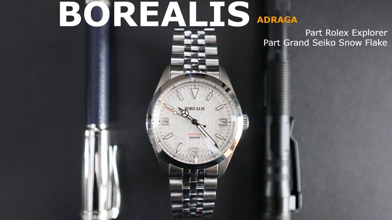 Borealis Adraga - Snow Flake Dial - What if a Rolex Explorer and a Grand Seiko Snow Flake Had A Baby