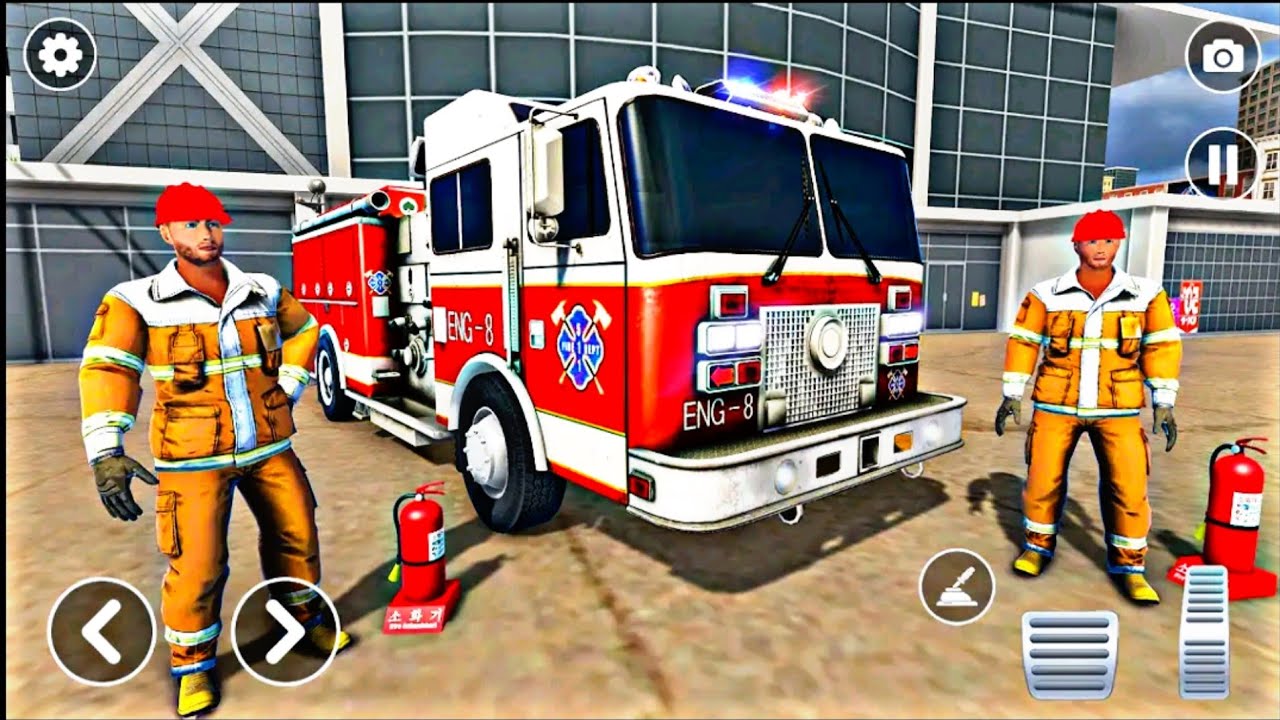 Fire Truck Driving Simulator 2022 - US Emergency Fire Truck Driving 3D | Gameplay
