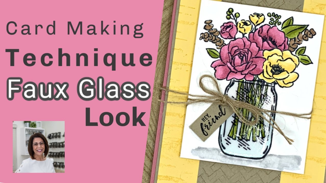 Cool Card Making Technique You Gotta See | How to Get Faux Glass Look