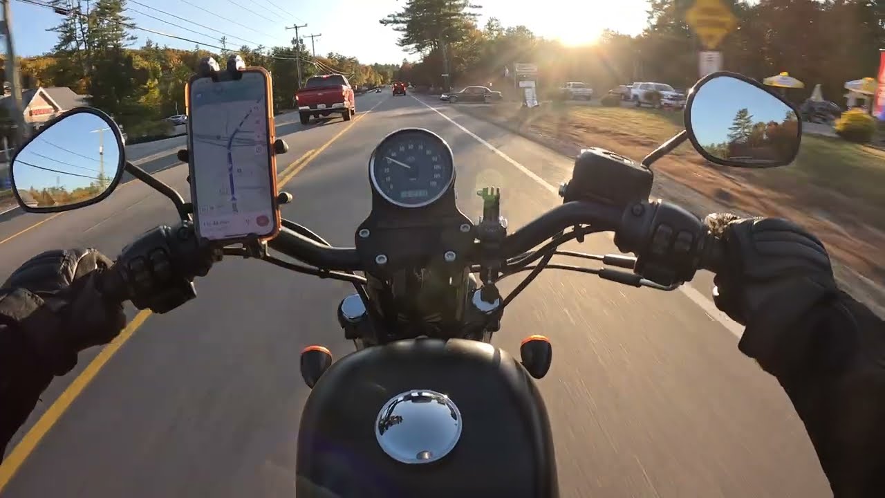 Harley Davidson Iron 883 POV | Ashland, NH | Route 3 & Route 132 | Fall Vibes 2024