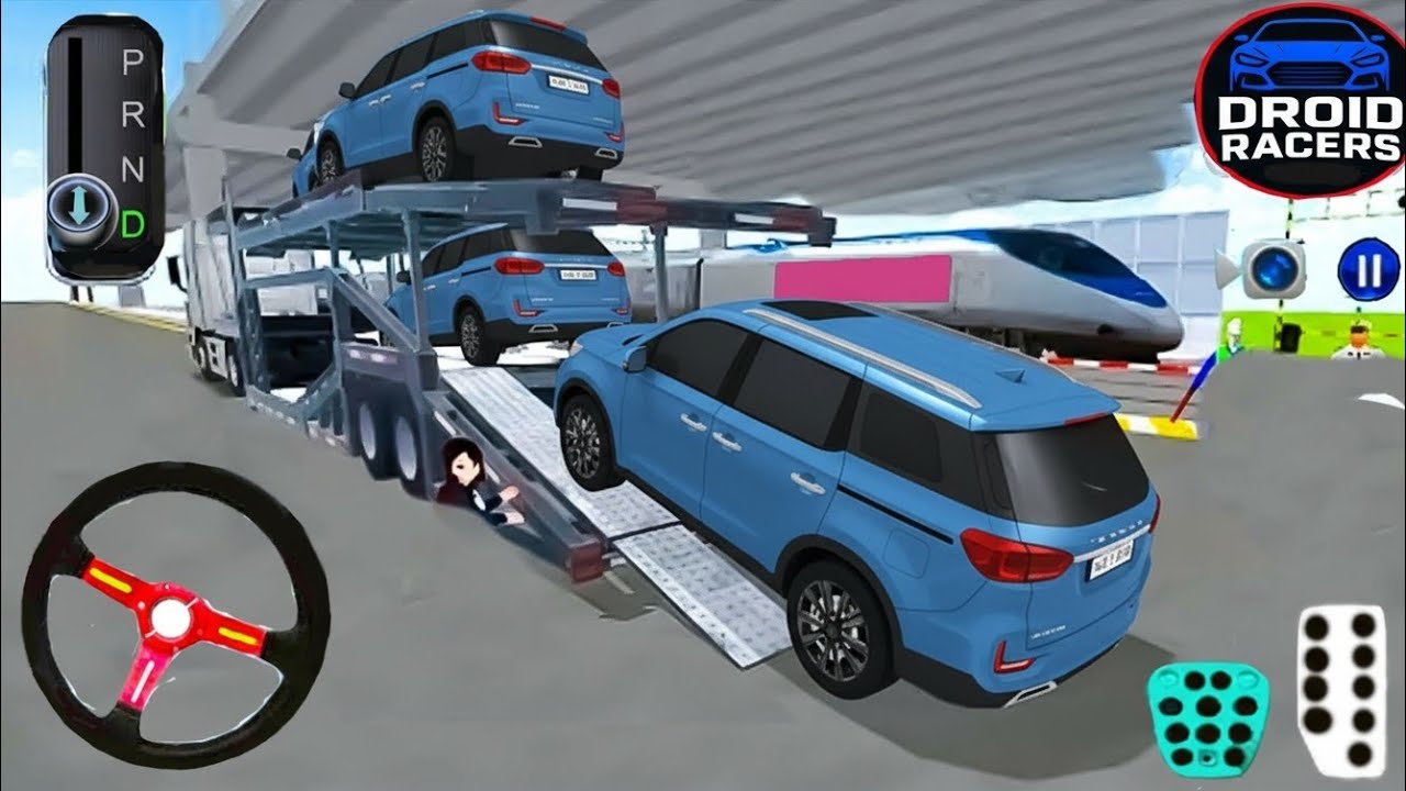 DOUBLE Decker Trailer Truck 🚒 🔥by old Kia carnival | 3D Driving Class Games | Car Gameplay