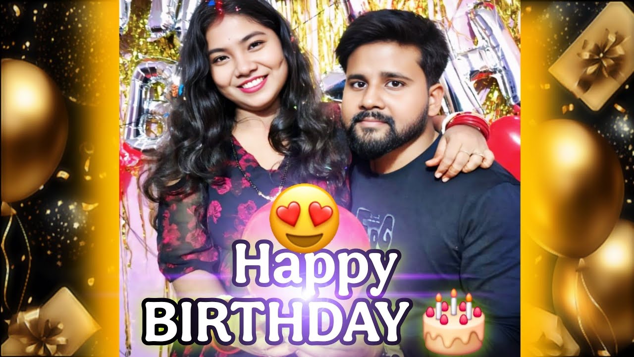 ## 1st bday celebration 🎊🎉 of my wife after marriage## #blogger #trending #love  
