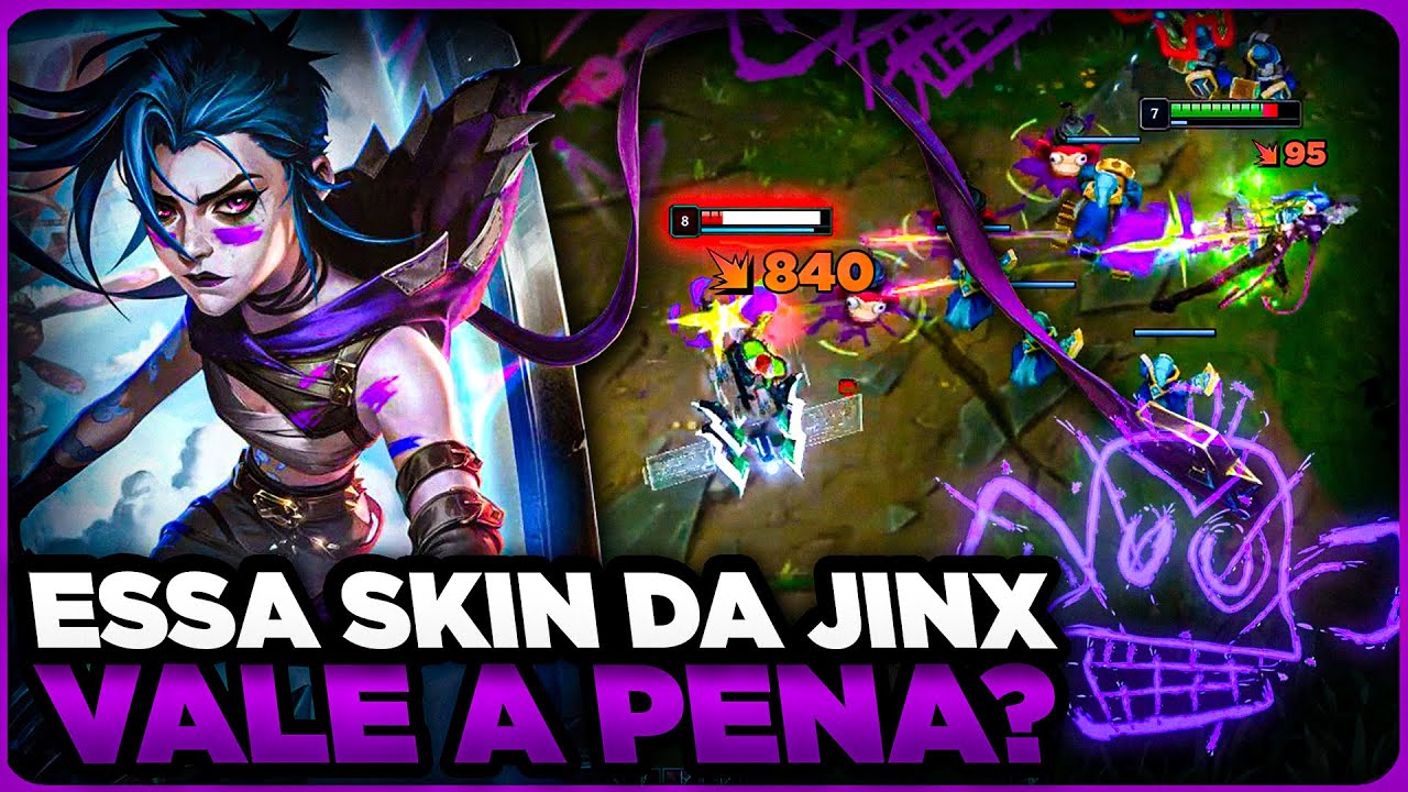 GAMEPLAY com a NOVA SKIN da JINX de 32.000RP