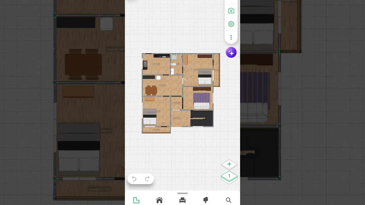 2BHK House floor plan. #home #homeplans #compacthouse