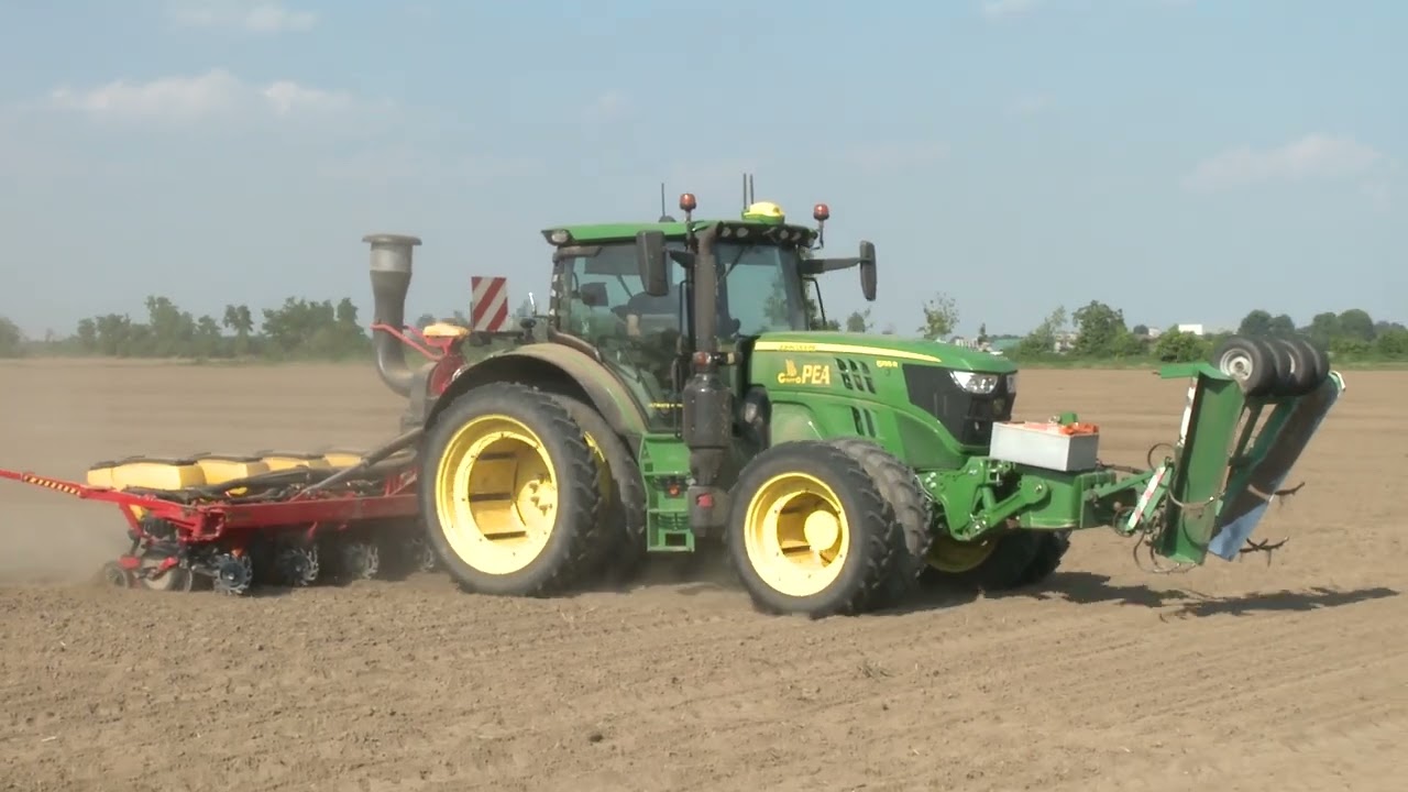 John Deere 6155R e Vaderstad Tempo 8 Gruppo Pea