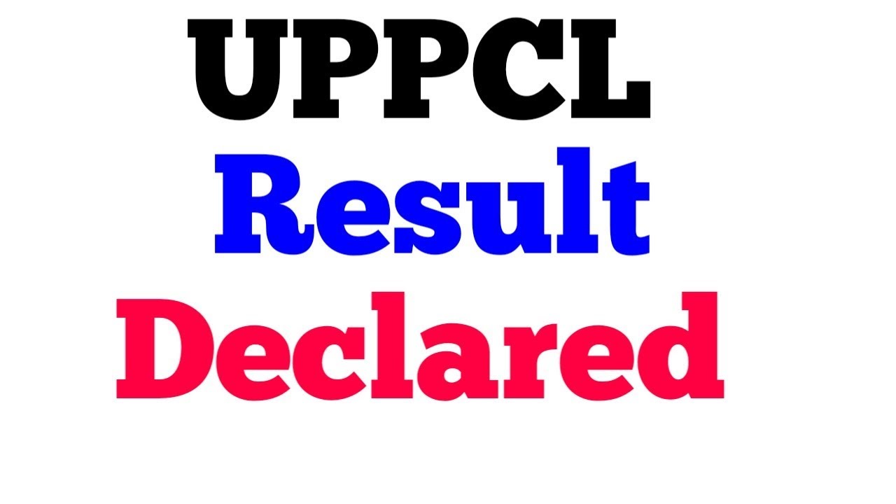 UPPCL JE RESULT OUT...DOWNLOAD  NOW